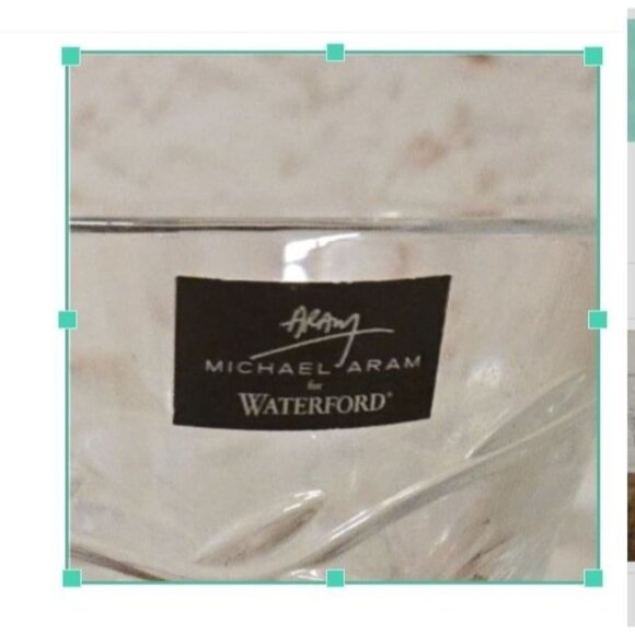 New: Waterford Clear Crystal Flared 6" Vase by Michael Aram Made in Ireland - Picture 4 of 7